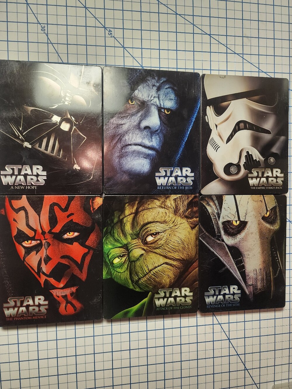 Star Wars SteelBook Set - Character Art (6-Pack) Blu-ray Collectors Set.